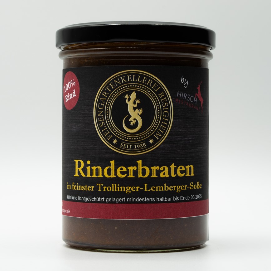 Rinderbraten in feinster Steilagen Trollinger-Lembersoße 400g