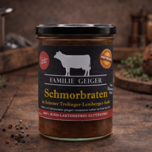 Rinderbraten in feinster Steilagen Trollinger-Lembersoße GEIGER 400g