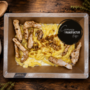 Käsespätzle mit Hähnchen TK
