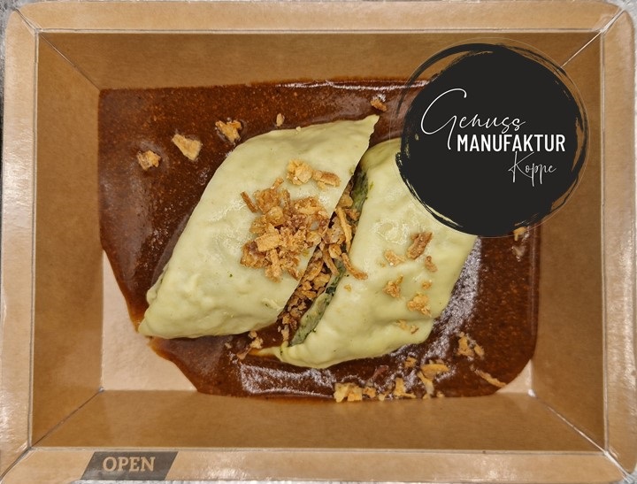 Maultaschen mit Bratensoße & Röstzwiebeln TK