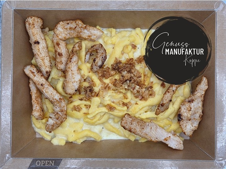 Käsespätzle mit Hähnchen TK