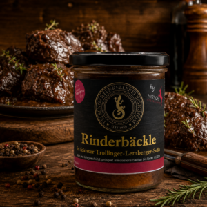 Rinderbäckle in Trollinger-Lembergersoße
